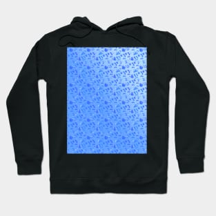 Delicate blue petals - a modern, gentle, elegant pattern Hoodie